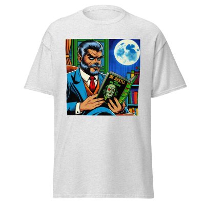 Wolfman Loves Books T-Shirt - Image 18