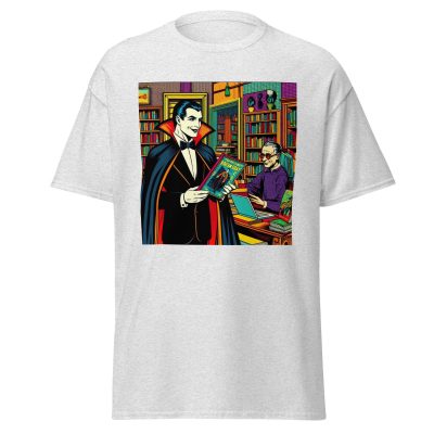 Dracula Loves Books T-Shirt - Image 18