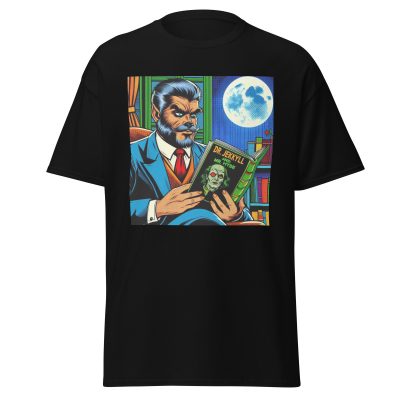 Wolfman Loves Books T-Shirt - Image 3