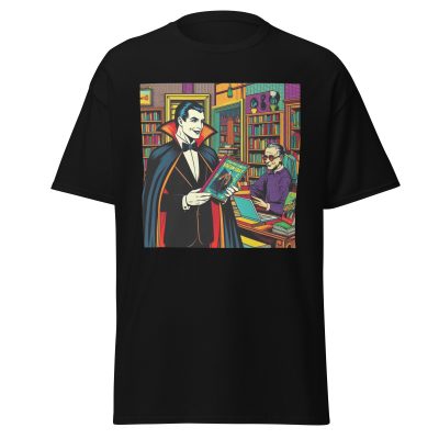 Dracula Loves Books T-Shirt - Image 3
