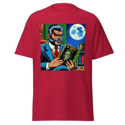 Wolfman Loves Books T-Shirt - Image 5