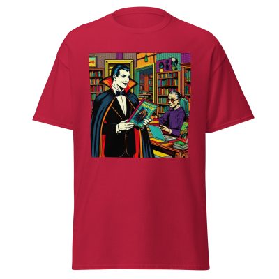 Dracula Loves Books T-Shirt - Image 5