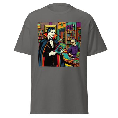 Dracula Loves Books T-Shirt - Image 8