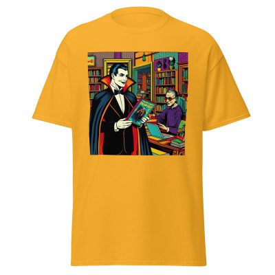 Dracula Loves Books T-Shirt - Image 14