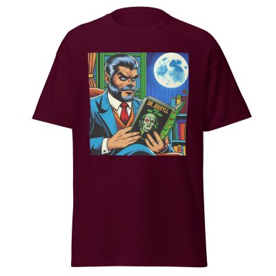 Wolfman Loves Books T-Shirt - Image 2