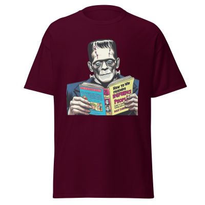 Frankenstein Loves Books T-Shirt - Image 2