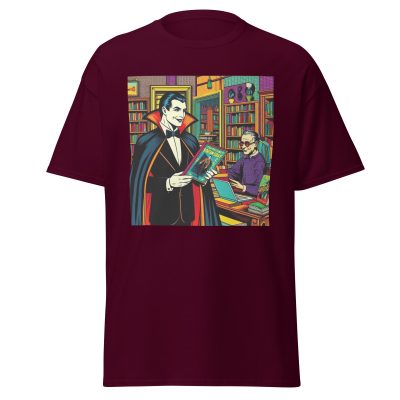 Dracula Loves Books T-Shirt - Image 2