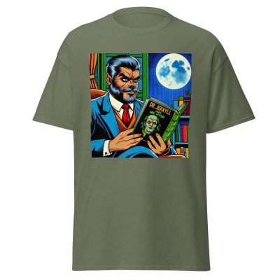 Wolfman Loves Books T-Shirt - Image 9