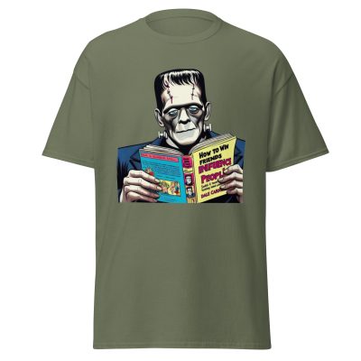 Frankenstein Loves Books T-Shirt - Image 9