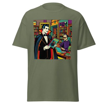 Dracula Loves Books T-Shirt - Image 9