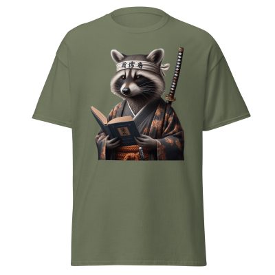 Raccoon Samurai T-Shirt - Image 8
