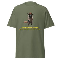 Demotivated Raccoon T-Shirt