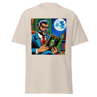 Wolfman Loves Books T-Shirt - Image 17