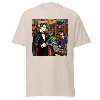 Dracula Loves Books T-Shirt - Image 17
