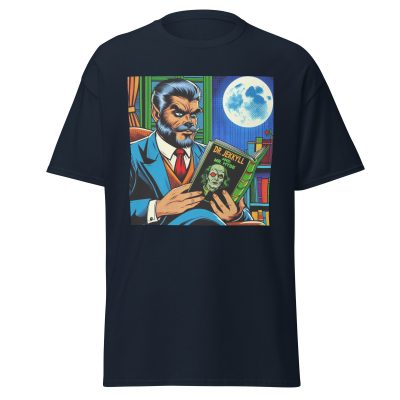 Wolfman Loves Books T-Shirt - Image 4