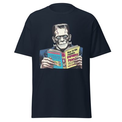 Frankenstein Loves Books T-Shirt - Image 4