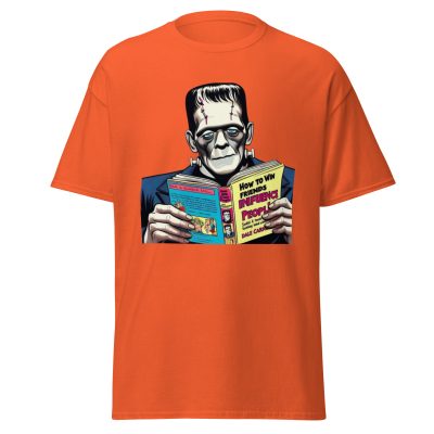 Frankenstein Loves Books T-Shirt - Image 10