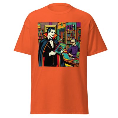 Dracula Loves Books T-Shirt - Image 10