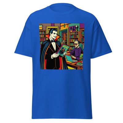 Dracula Loves Books T-Shirt - Image 6