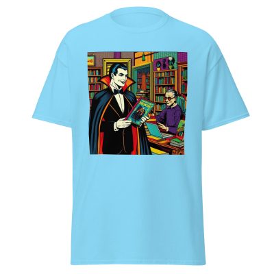 Dracula Loves Books T-Shirt - Image 16