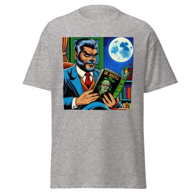 Wolfman Loves Books T-Shirt - Image 15