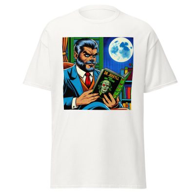 Wolfman Loves Books T-Shirt - Image 19