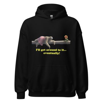Demotivated Sloth Unisex Hoodie - Image 2