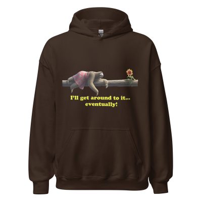 Demotivated Sloth Unisex Hoodie - Image 4