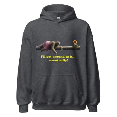 Demotivated Sloth Unisex Hoodie - Image 6